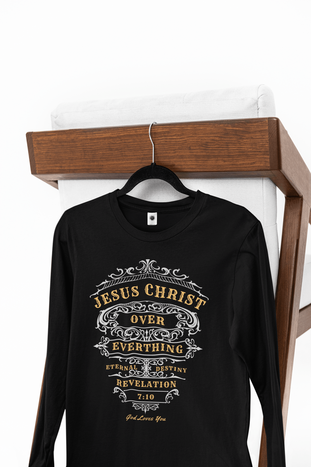Jesus Over Everything - Long Sleeve Shirt - Upper Room Ware