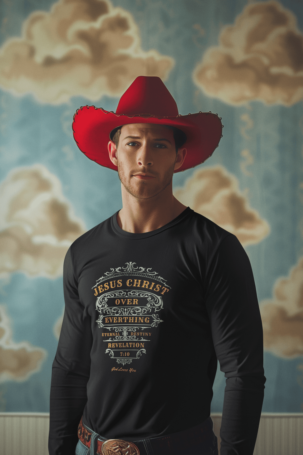 Jesus Over Everything - Long Sleeve Shirt - Upper Room Ware