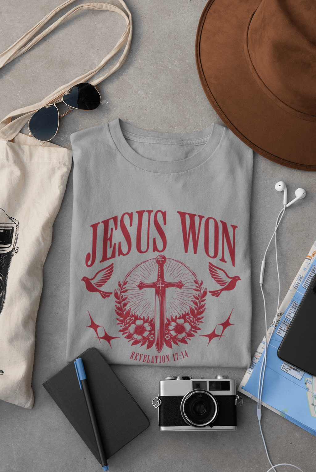 Jesus Won - T Shirt - Upper Room Ware