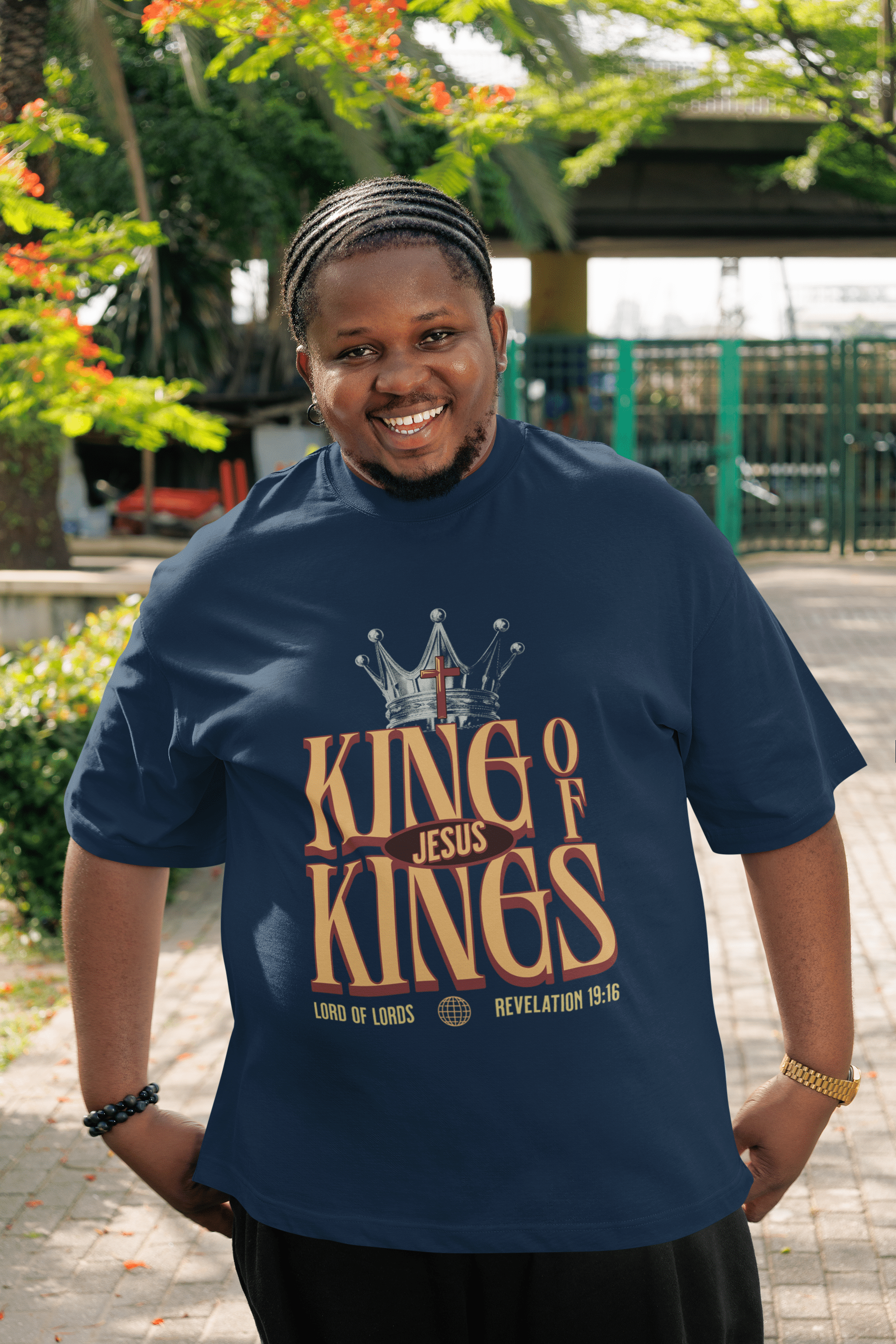 King of Kings - Men's Oversized Tee - Upper Room Ware