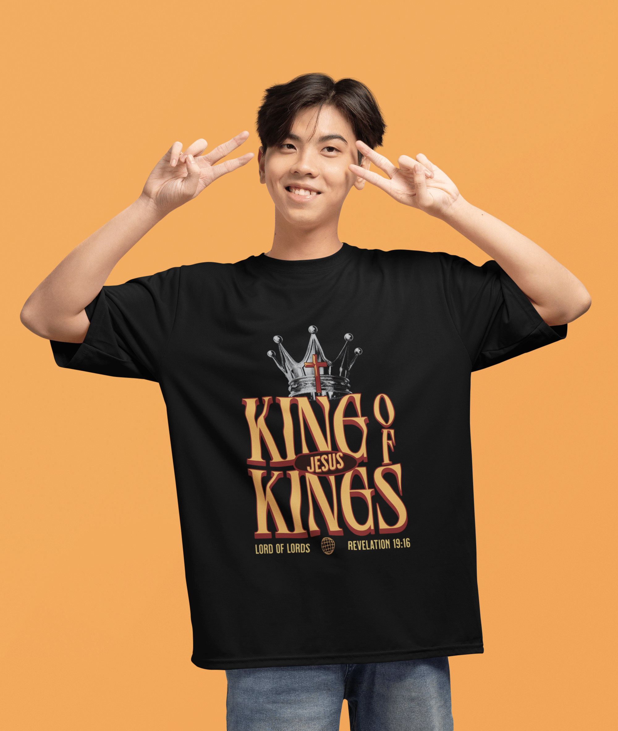 King of Kings - Men's Oversized Tee - Upper Room Ware