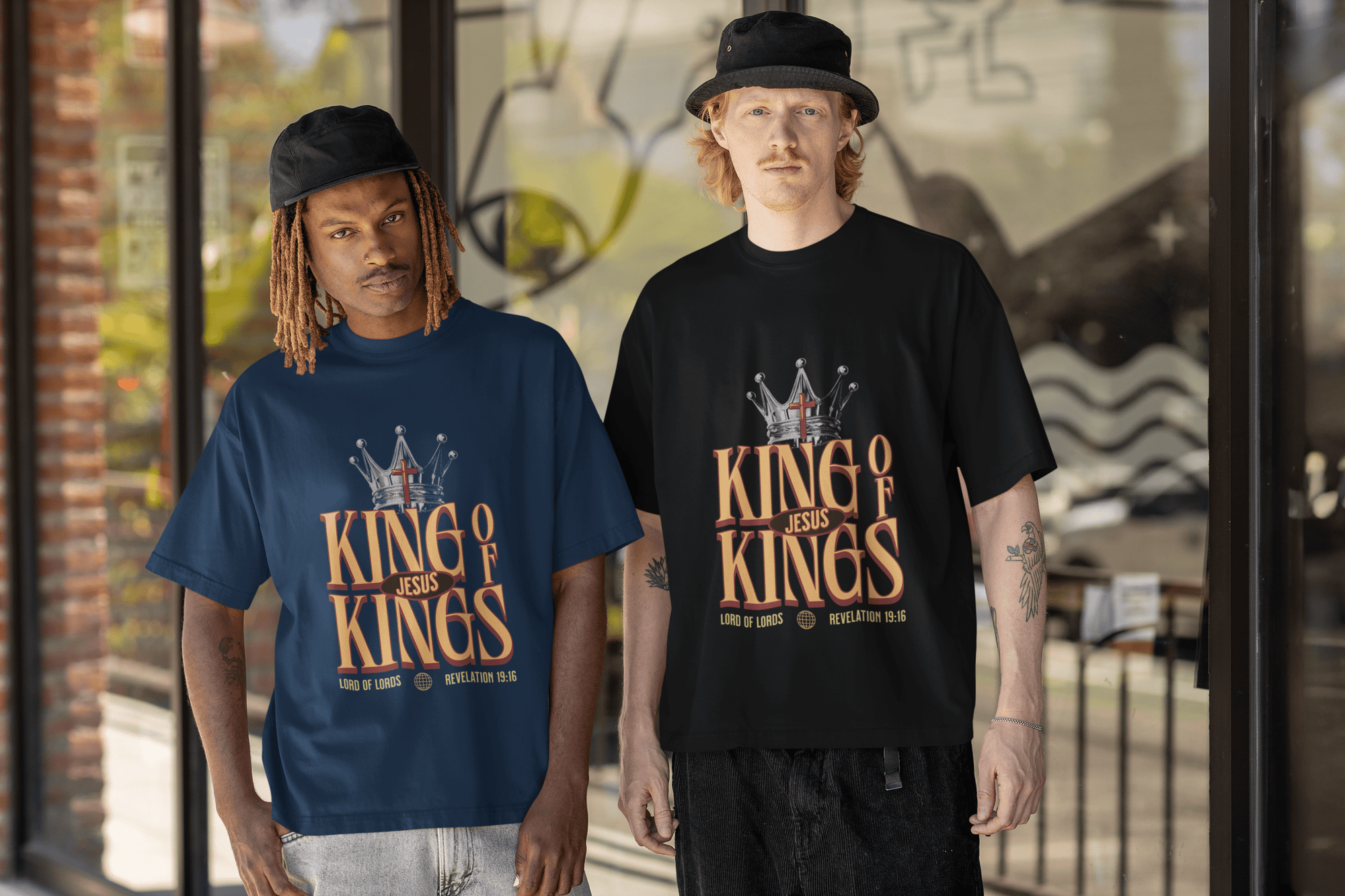 King of Kings - Men's Oversized Tee - Upper Room Ware
