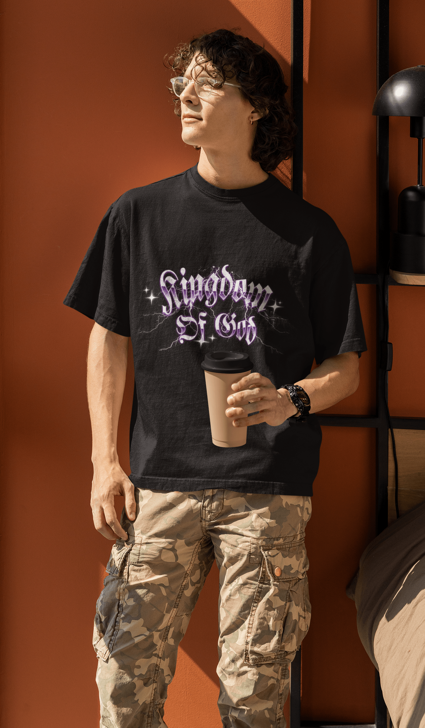 Kingdom Of God - Men's Oversized Tee - Upper Room Ware