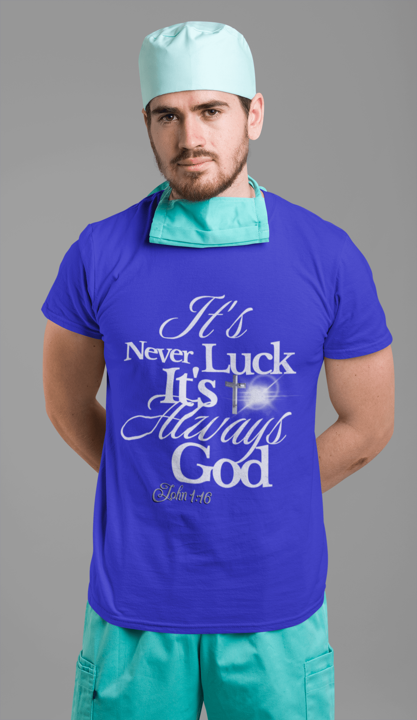 Never Luck, It's God - T Shirt - Upper Room Ware