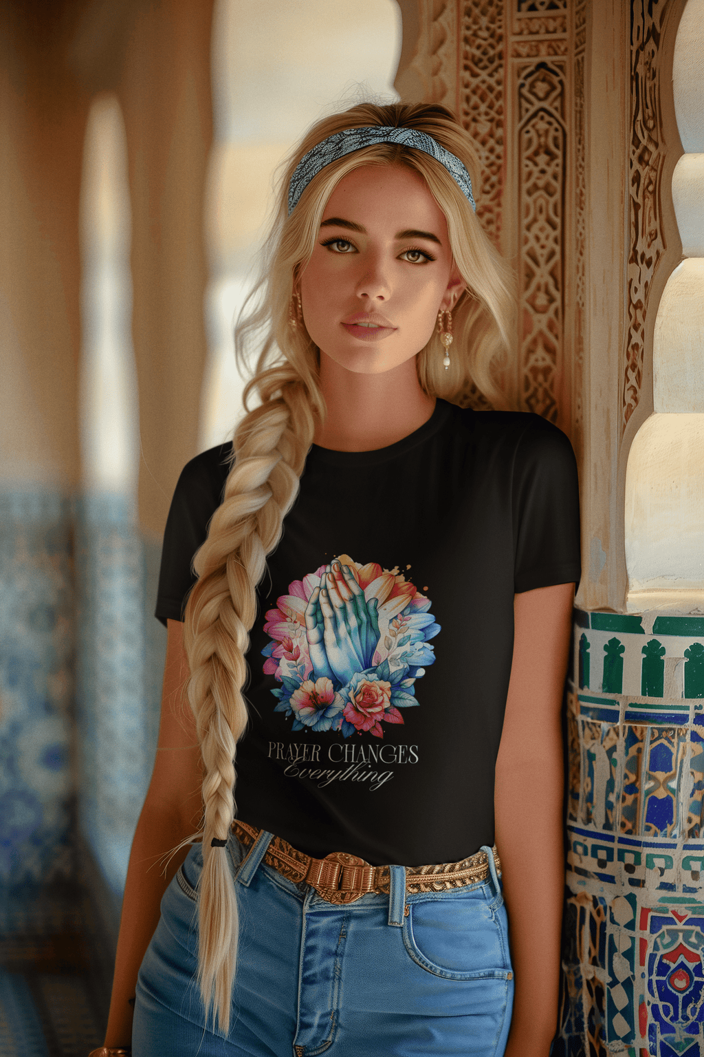 Prayer Changes Things - Ladies Casual Tee - Upper Room Ware