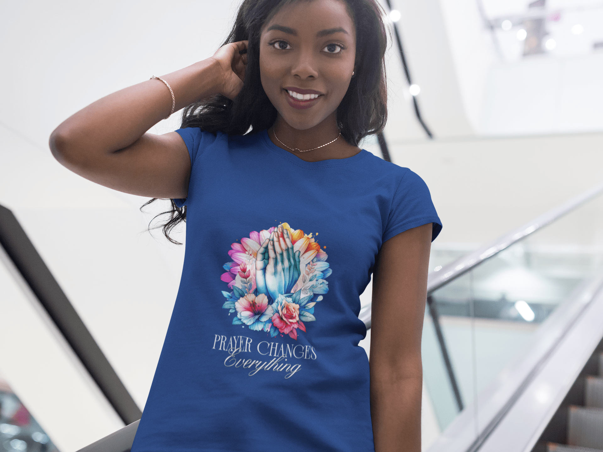 Prayer Changes Things - Ladies Casual Tee - Upper Room Ware