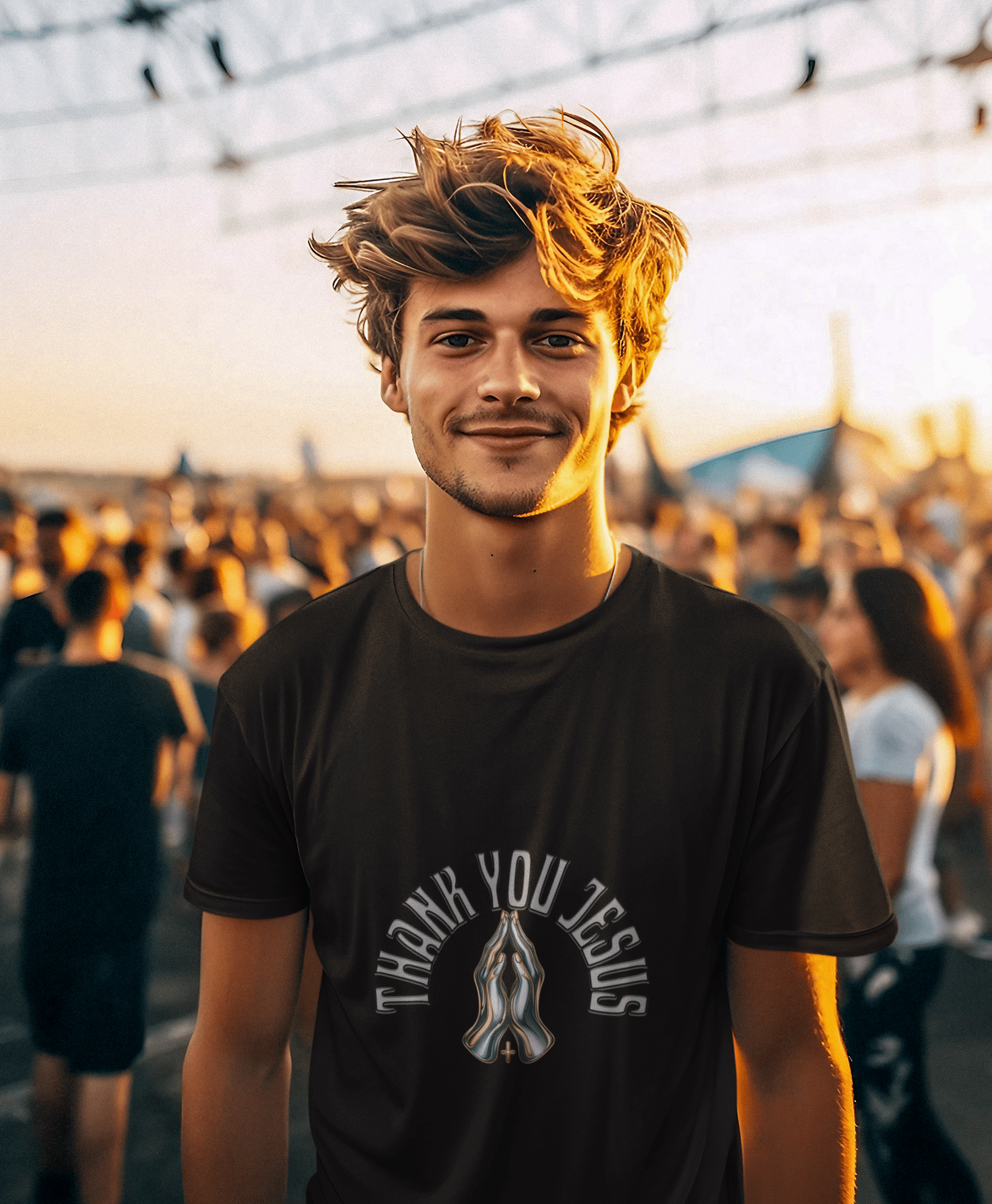 Thank You Jesus - Men's Light Cotton T-shirt - Upper Room Ware