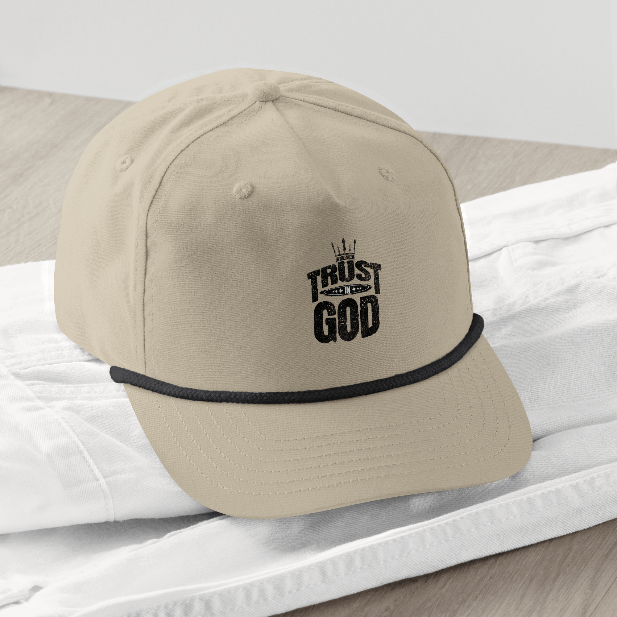 TRUST IN GOD - Stylish Rope Hat - Upper Room Ware